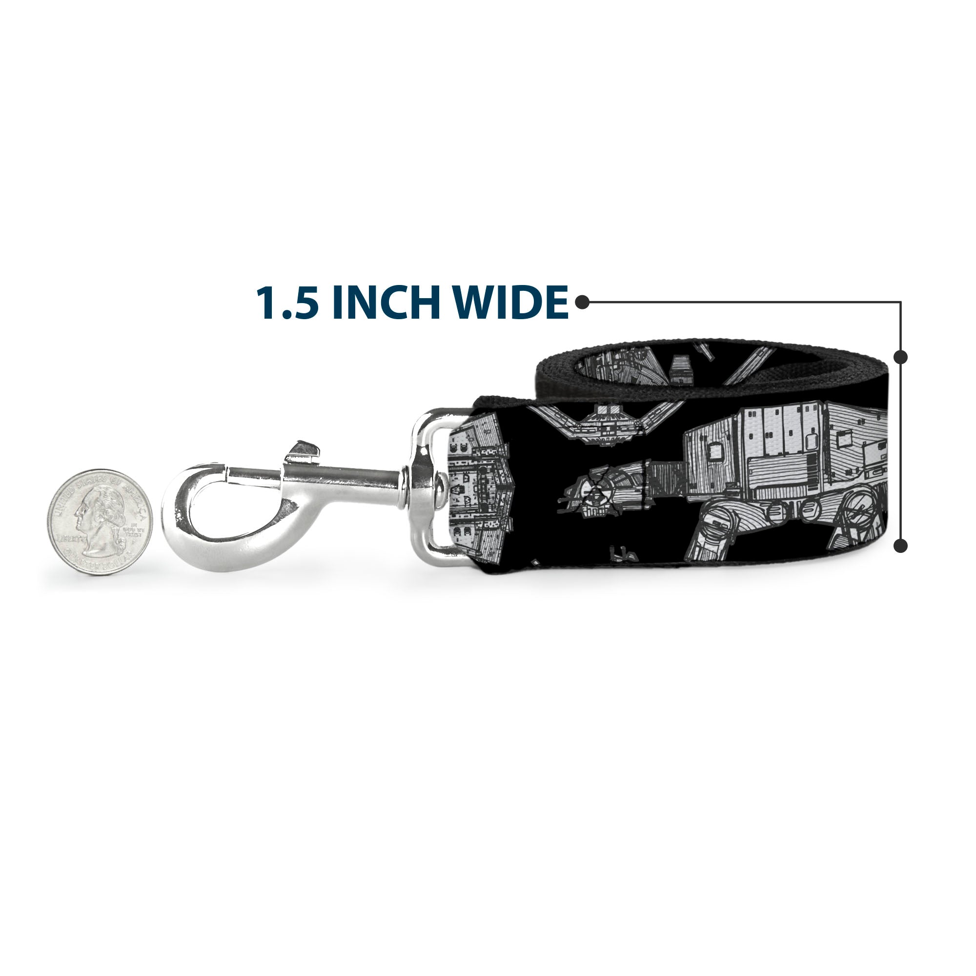 Dog Leash - Star Wars Ships and Vehicles Black/Grays