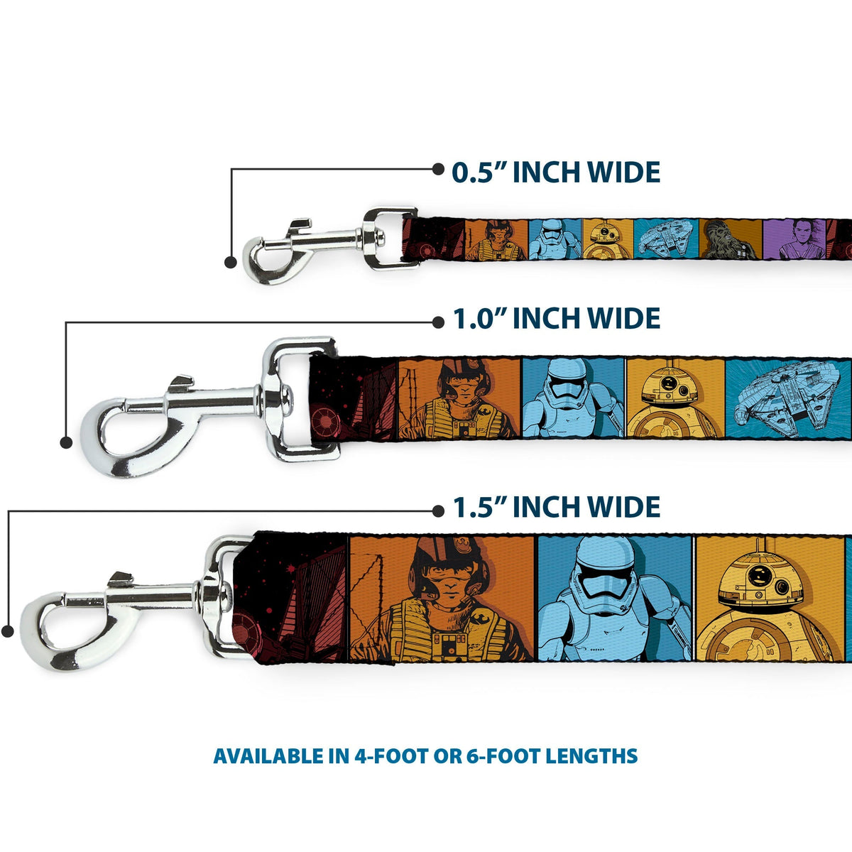 Dog Leash - Star Wars the Force Awakens Character and Icon Blocks Multi Color 