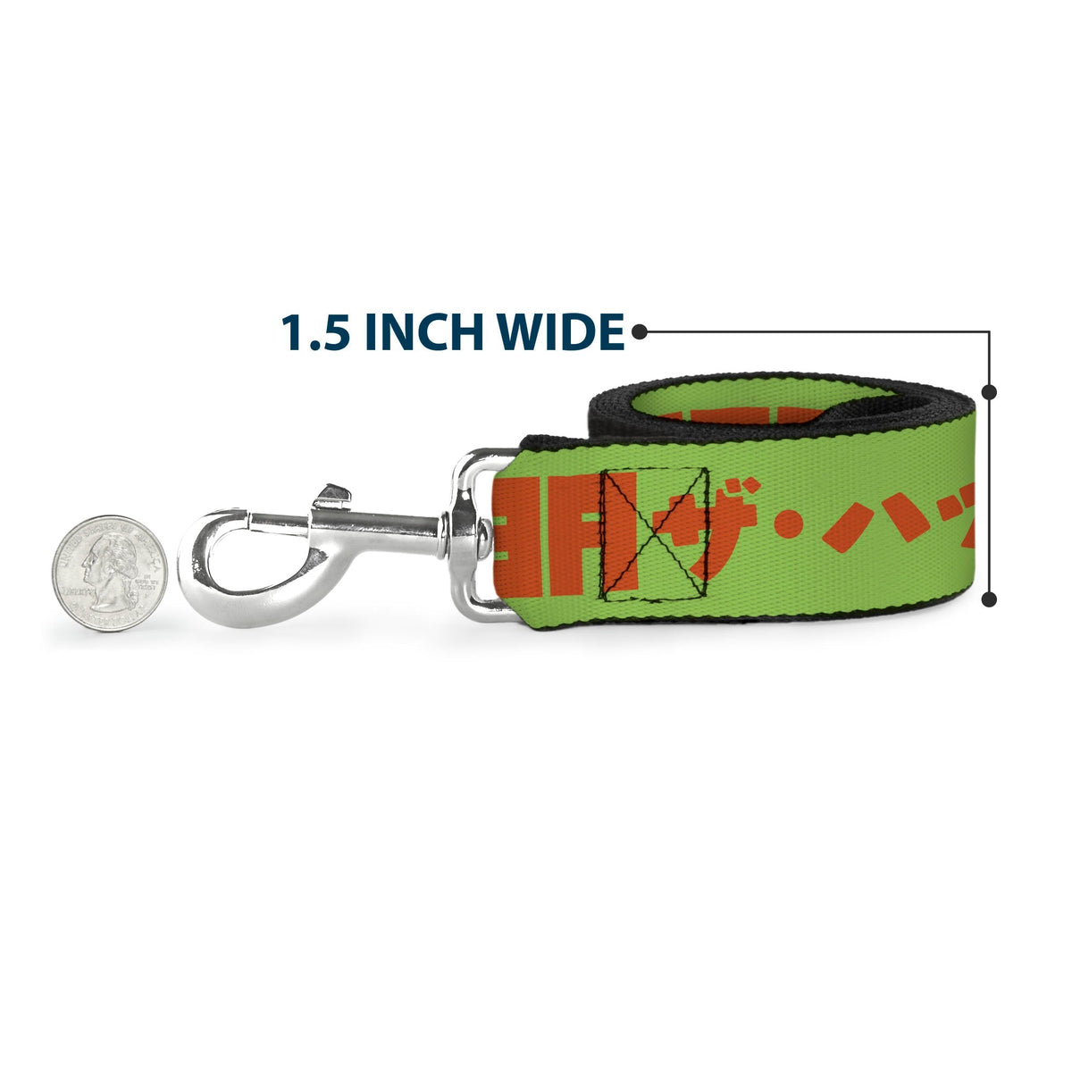 Dog Leash - Star Wars JABBA THE HUTT Text and Characters Green/Orange 