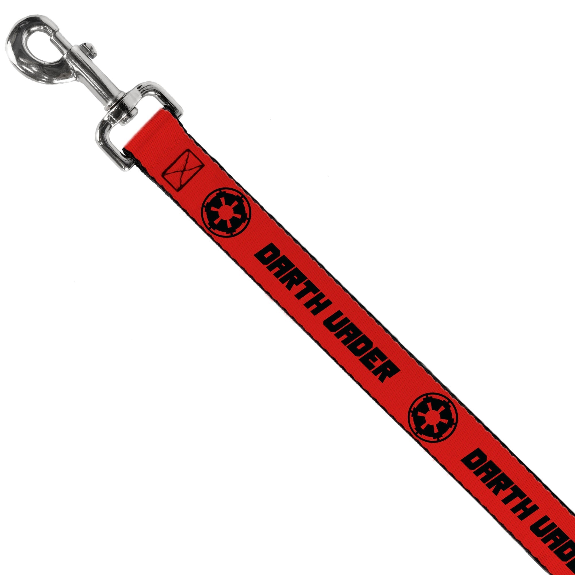 Dog Leash - Star Wars DARTH VADER Text and Galactic Empire Logo Red/Black