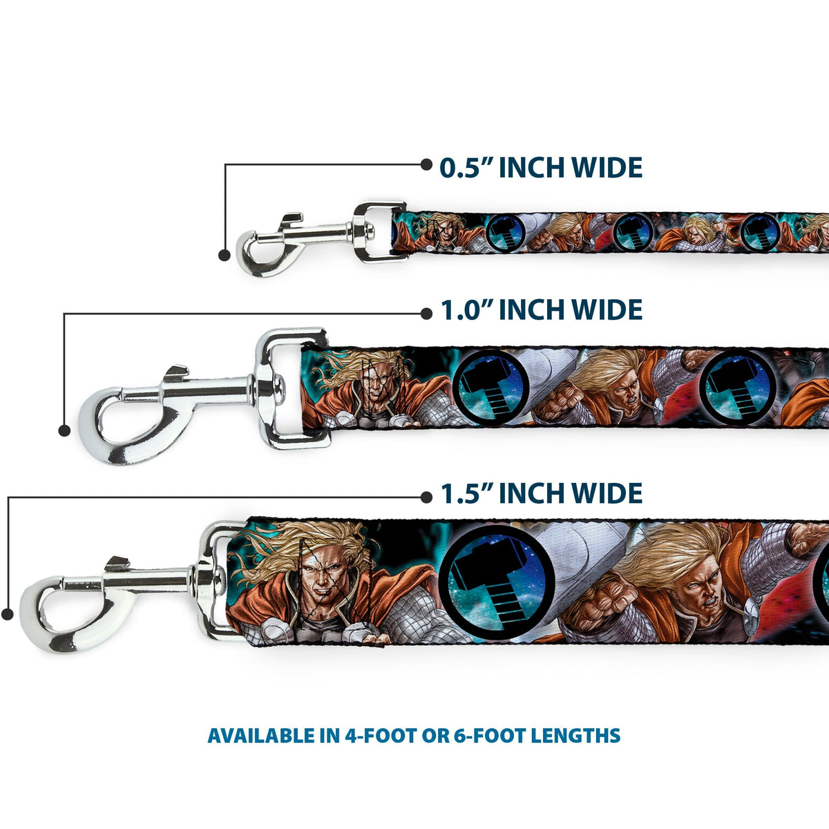 Dog Leash - Astonishing Thor #3 Poses/Hammer Logo 