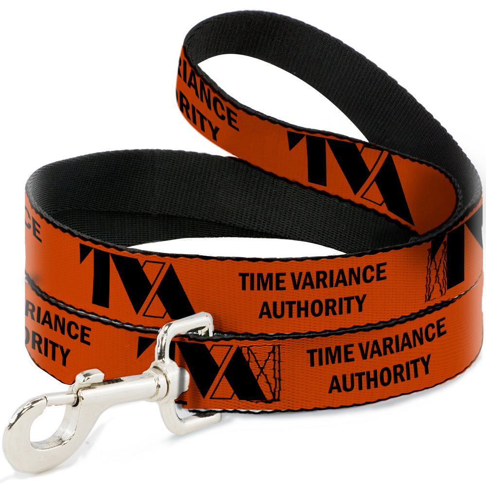 Dog Leash - Loki Series TVA TIME VARIANCE AUTHORITY Text Orange/Black - HT Animal Supply