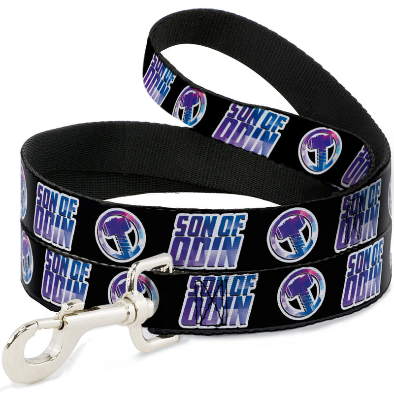 Dog Leash - Thor SON OF ODIN/Hamner Icon Black/White/Blues - HT Animal Supply