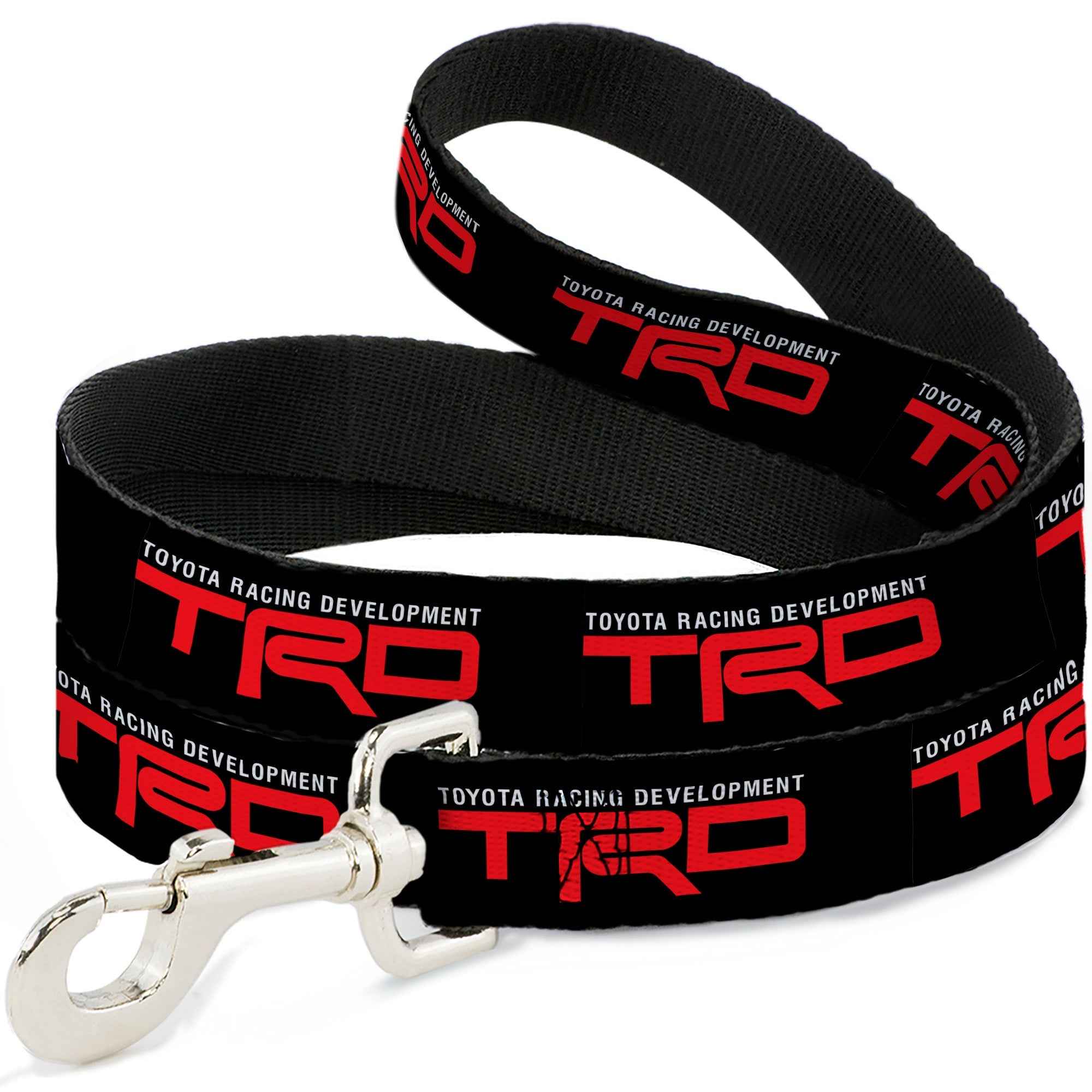 Buckle-Down Toyota Racing Development TRD Logo Black/White/Red Dog Leash