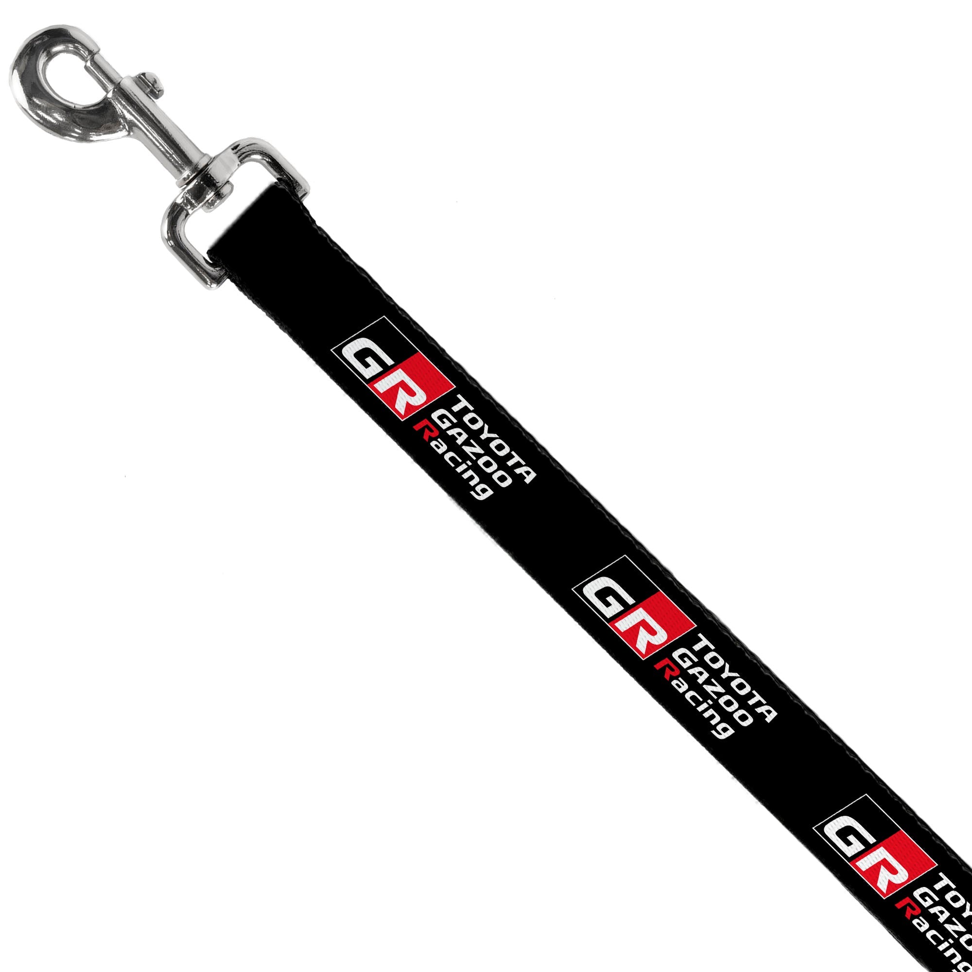 Buckle-Down Toyota Gazoo Racing GR North America Logo and Text Black/White/Red Dog Leash