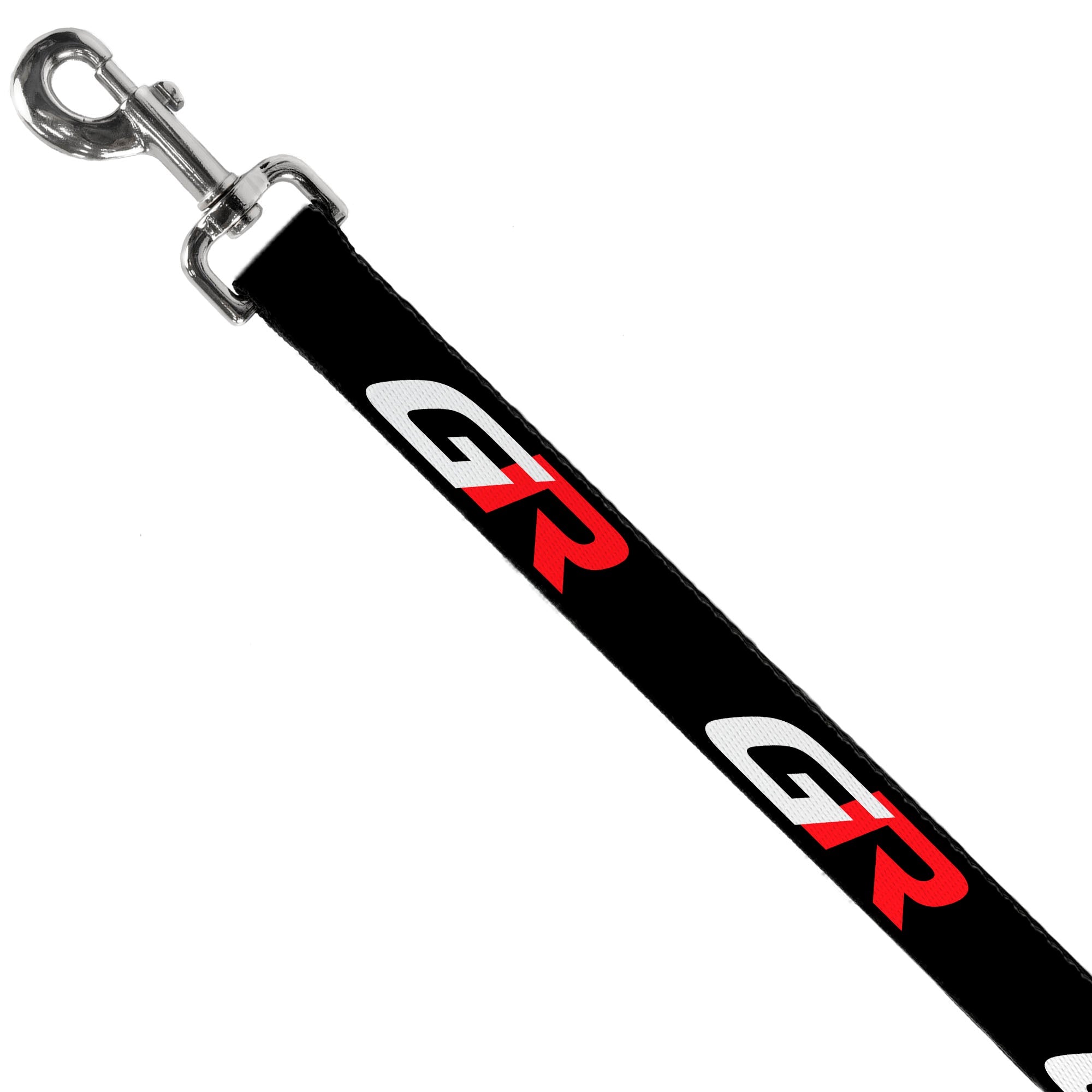 Buckle-Down Toyota Gazoo Racing GR Logo and Text Black/White/Red Dog Leash