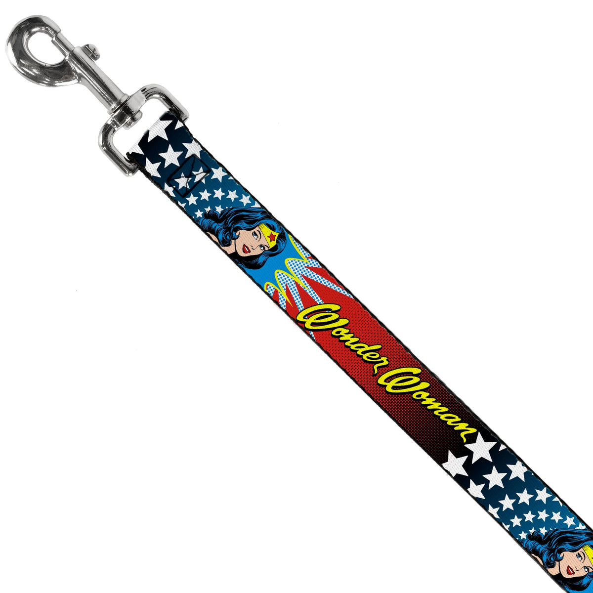 Dog Leash - Wonder Woman Face w/Stars 
