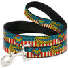 Buckle-Down DC Wonder Woman & Logo Americana Red/White/Blue Dog Leash