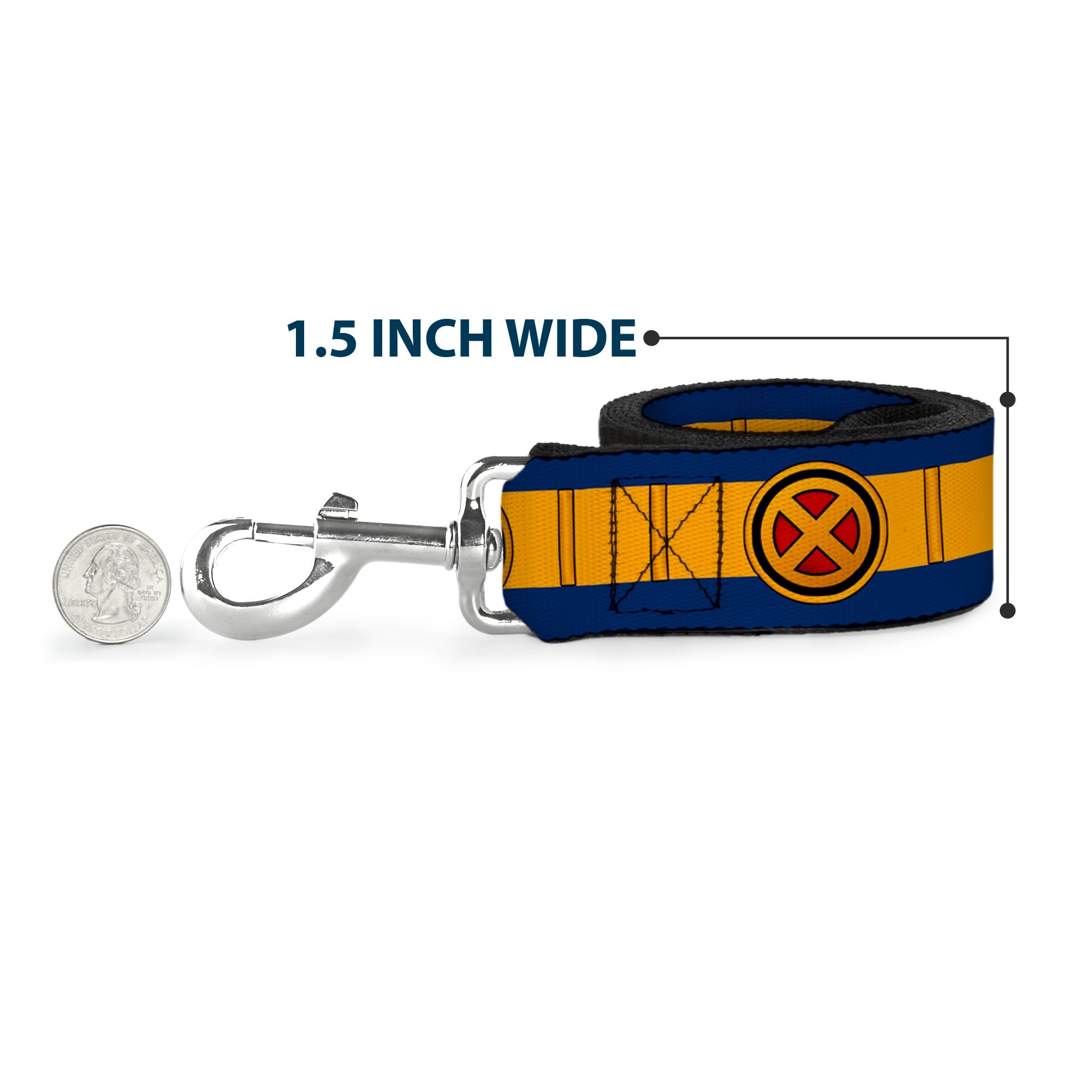 Dog Leash - X-Men Cyclops Utility Strap Blue/Gold/Black/Red - HT Animal Supply