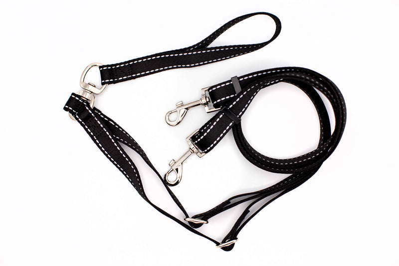 Euro-Dog Outdoor Reflective Double Dog Leash