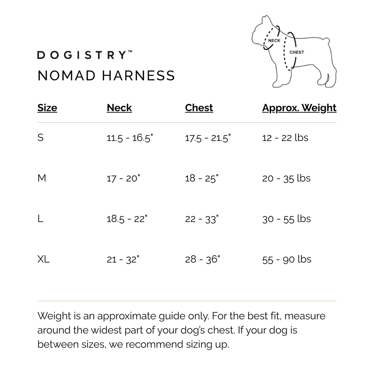 DOGISTRY NoMad Adjustable Luxe Harness - Denim