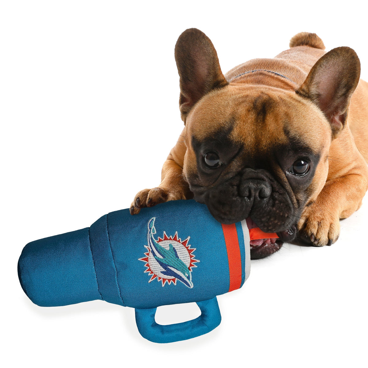 NFL Miami Dolphins Nylon Tumbler Dog Toy