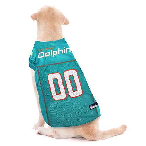 NFL Miami Dolphins Striped Mesh Pet Jersey