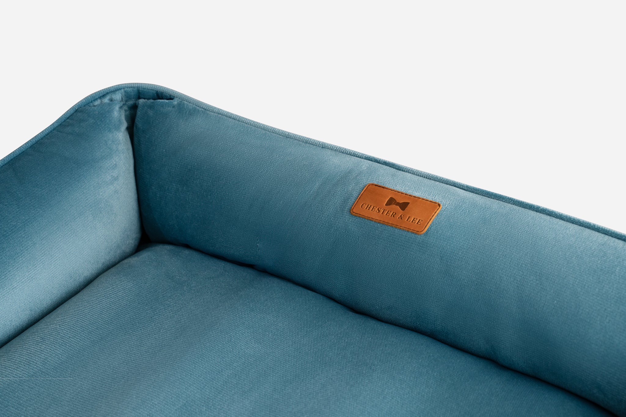 Chester & Lee | Vibrant Velvet Sleeper Dog Bed Tiffany