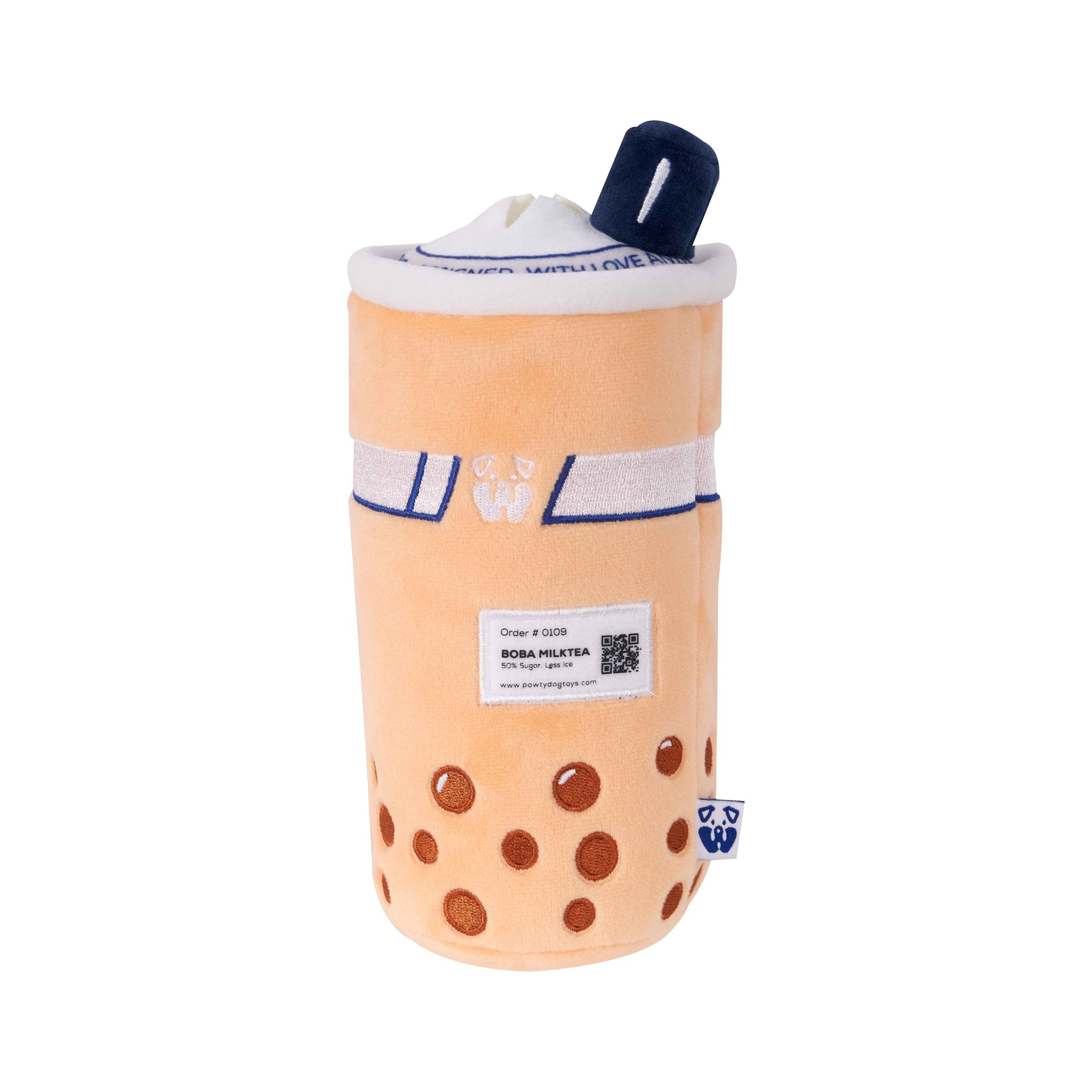 Pawty Boba Tea Plush Dog Toy
