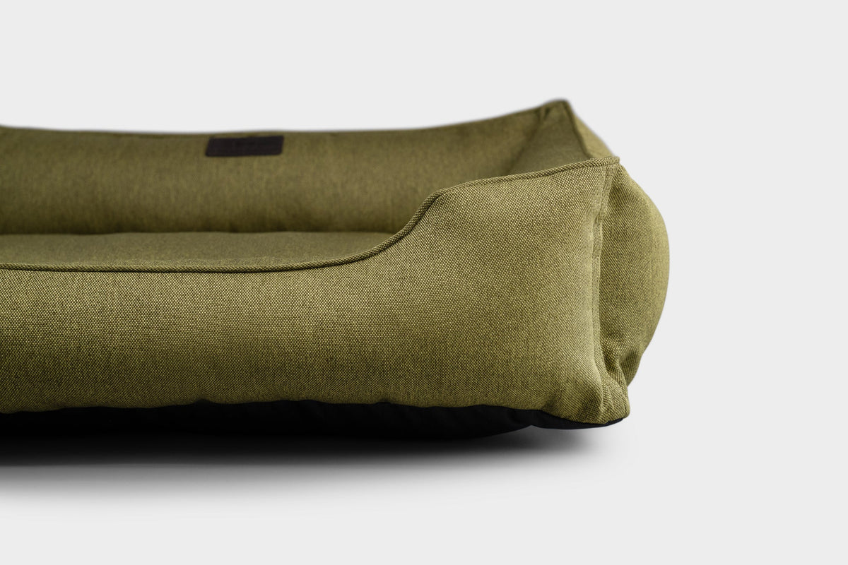 Chester & Lee | Cotton Sleeper Dog Bed Olive | HT Animal Supply