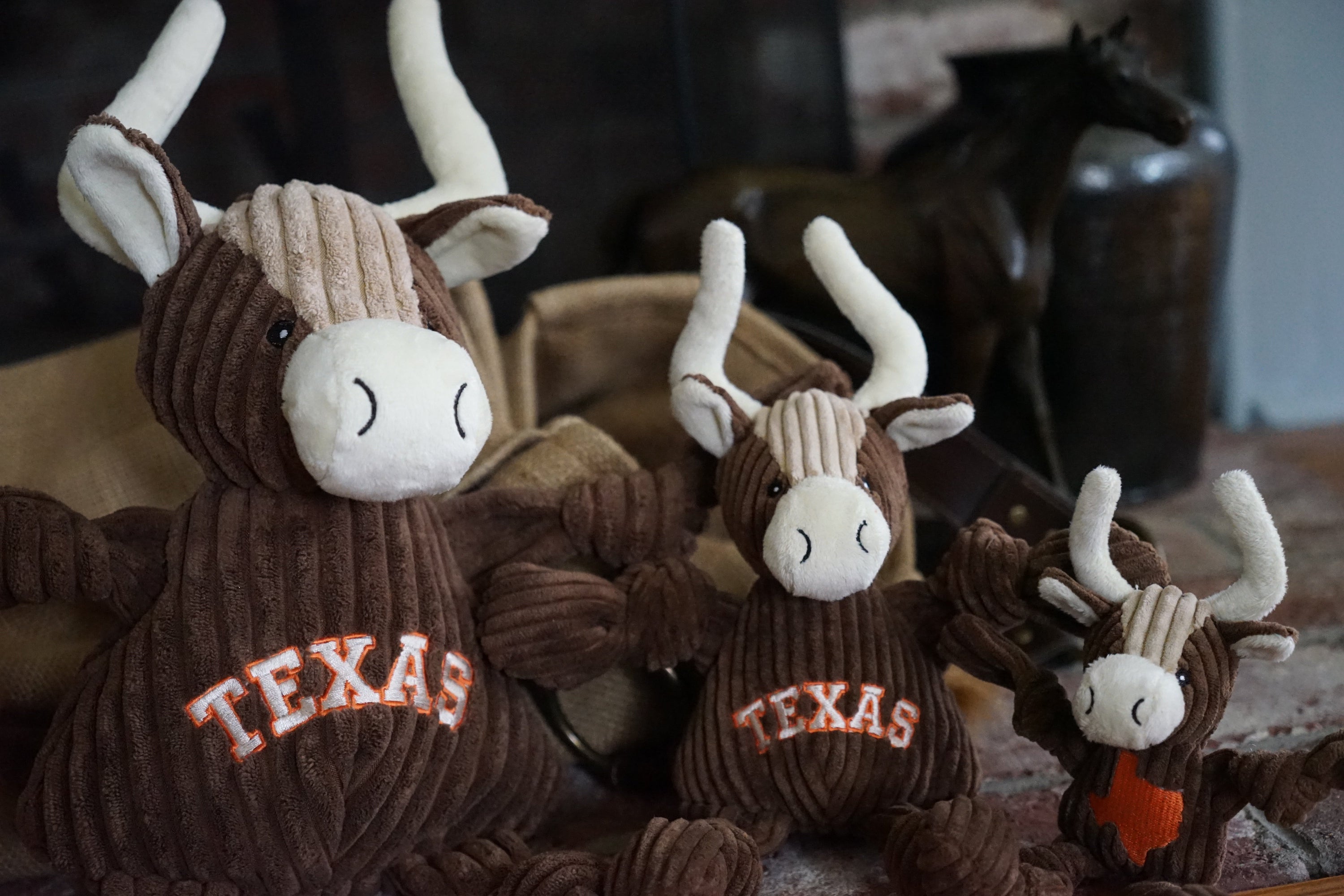 Texas Longhorn Knottie Plush Dog Toy