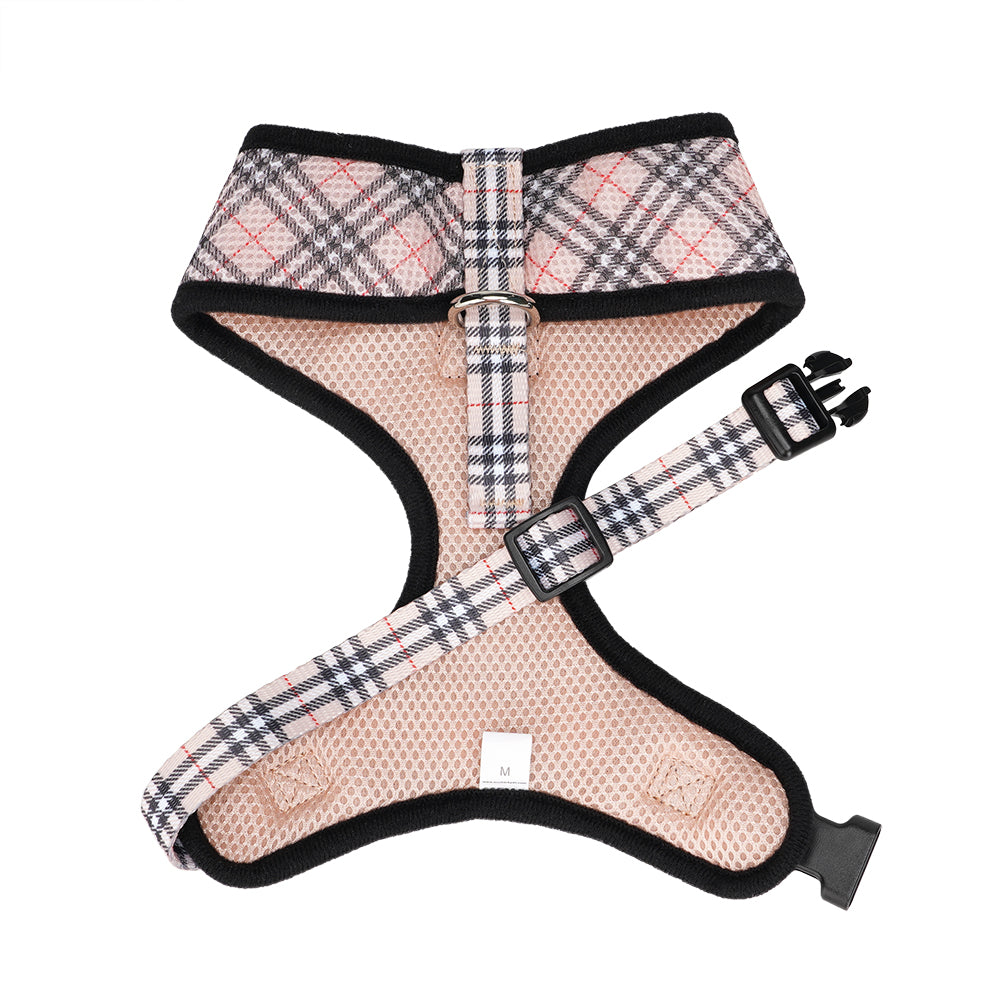 EcoBark – Beige Plaid Max Comfort Dog Harness