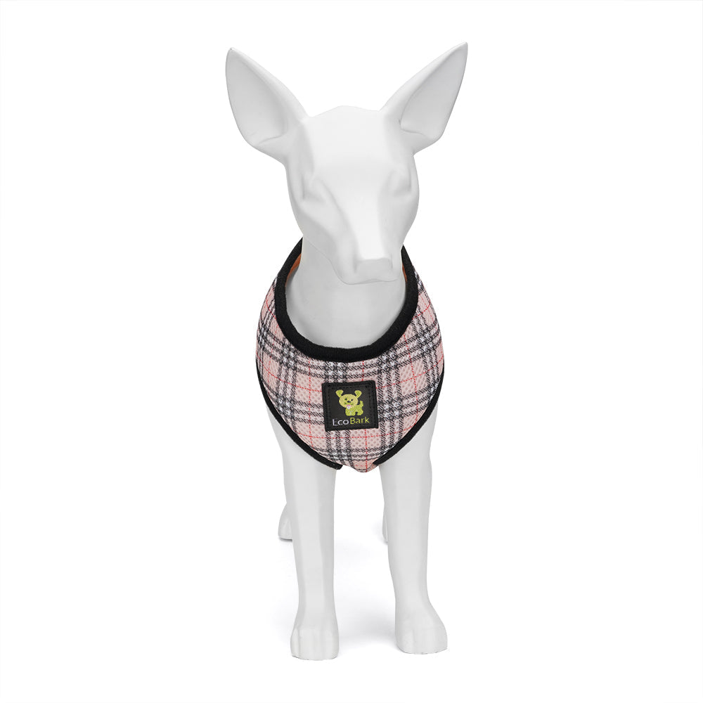 EcoBark – Beige Plaid Max Comfort Dog Harness
