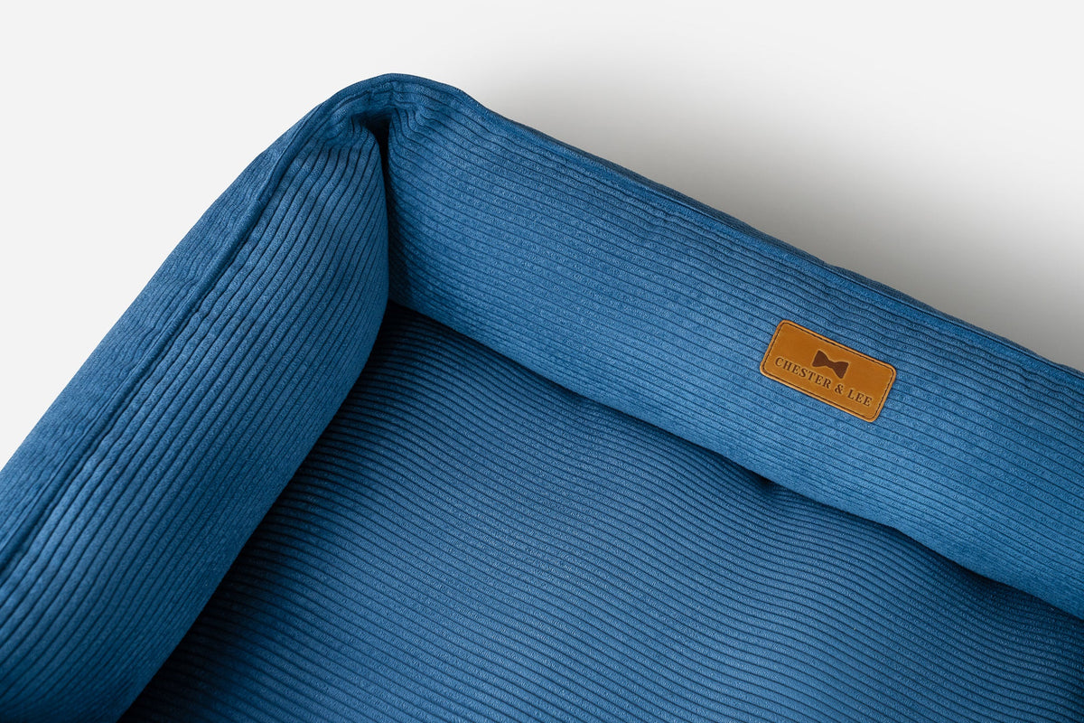 Chester & Lee | Fancy Corduroy Sleeper Dog Bed | HT Animal Supply