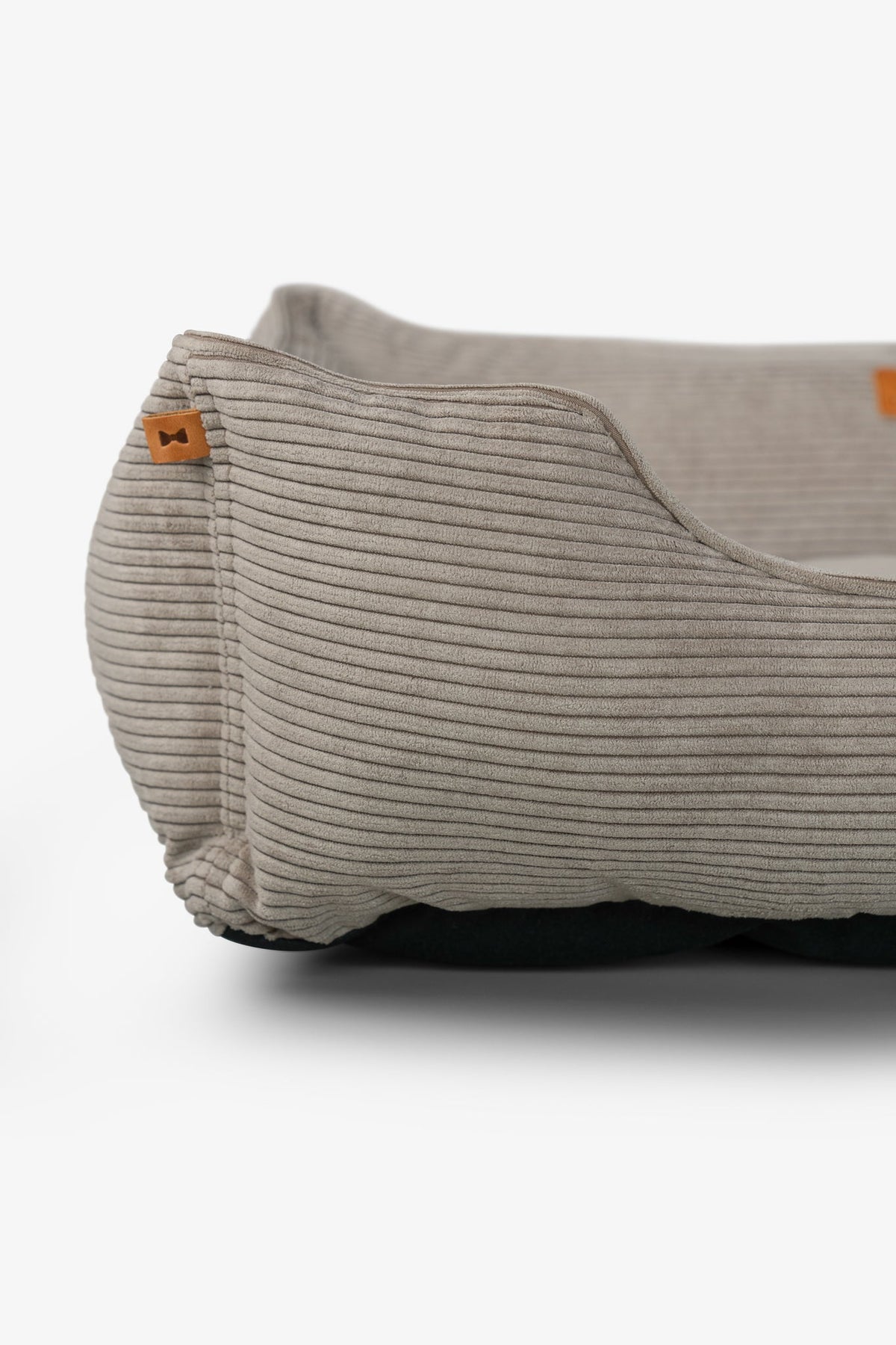 Chester & Lee | Fancy Corduroy Sleeper Dog Bed Taupe | HT Animal Supply