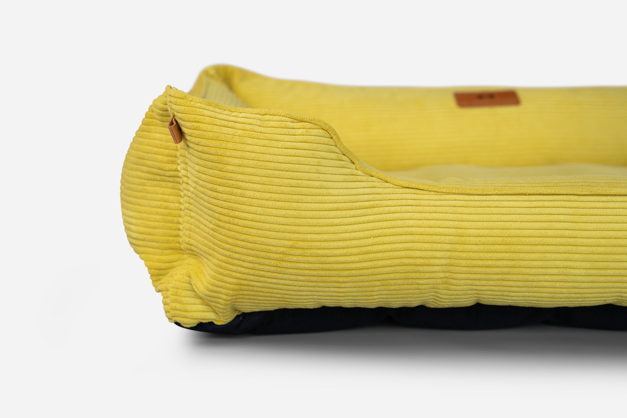 Chester & Lee | Fancy Corduroy Sleeper Dog Bed Sunny Yellow | HT Animal Supply