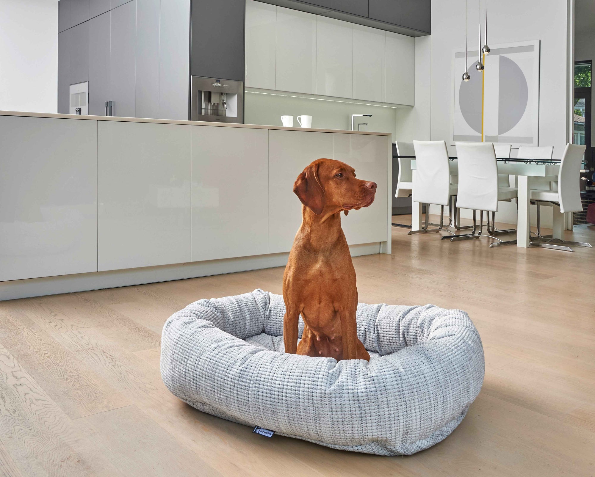 Bowsers Signature Solids Calming Dog Bed Calming Donut Dog Bed - Plush Nesting Comfort for Secure Sleep
