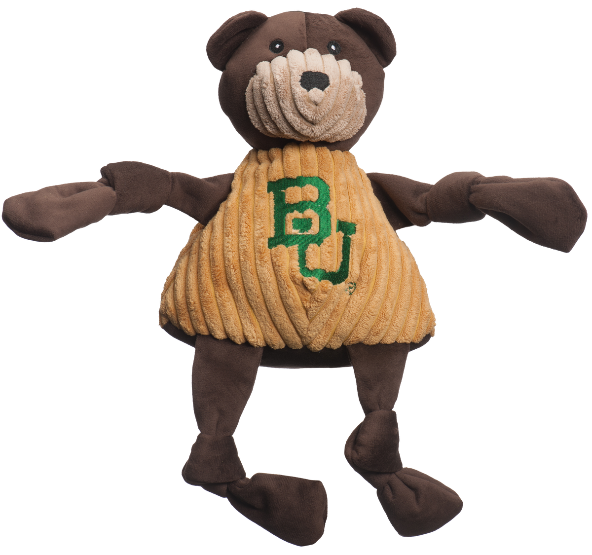 NCAA Baylor University, Bruiser the Bear Knottie Plush Dog Toy | HT Animal Supply