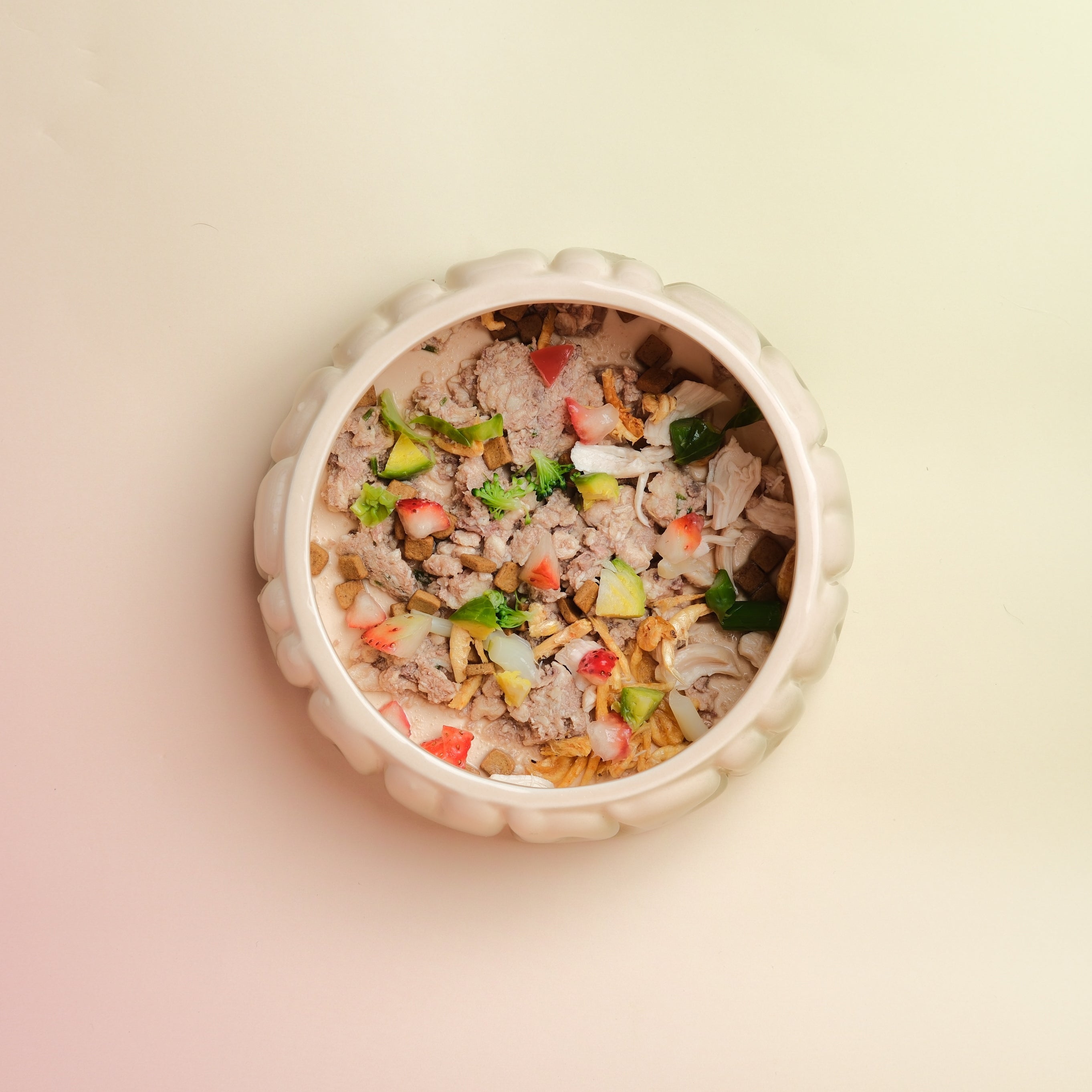 Puff Pet Bowl-Gradient Caramel