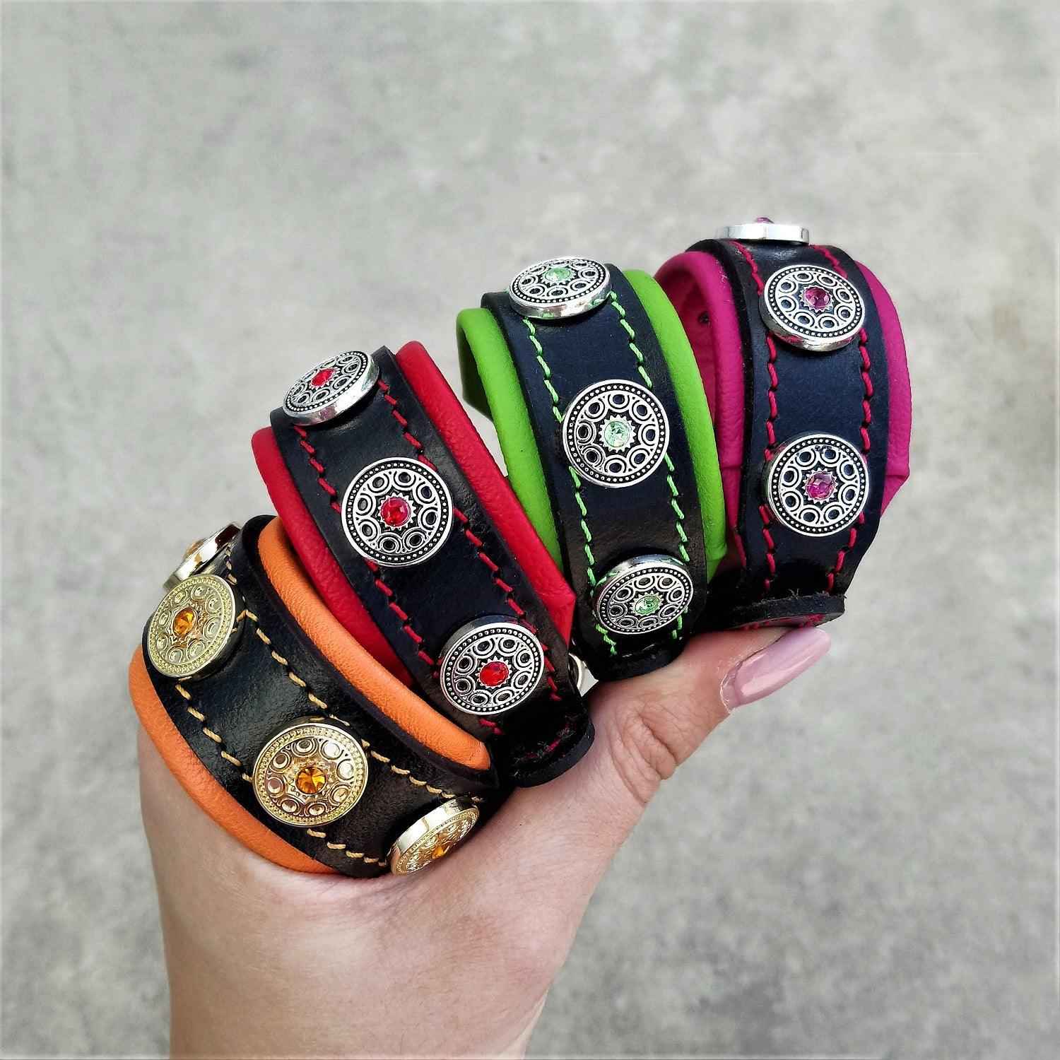 Bestia Bijou Handmade Leather Puppy Collar