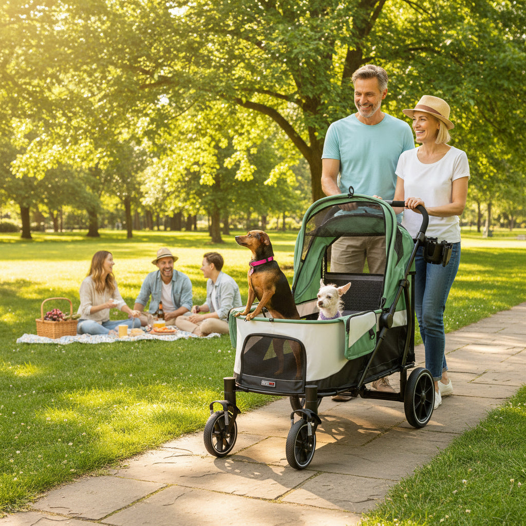 Dogline Powerhouse Pet Cruiser Stroller with Access Ramp