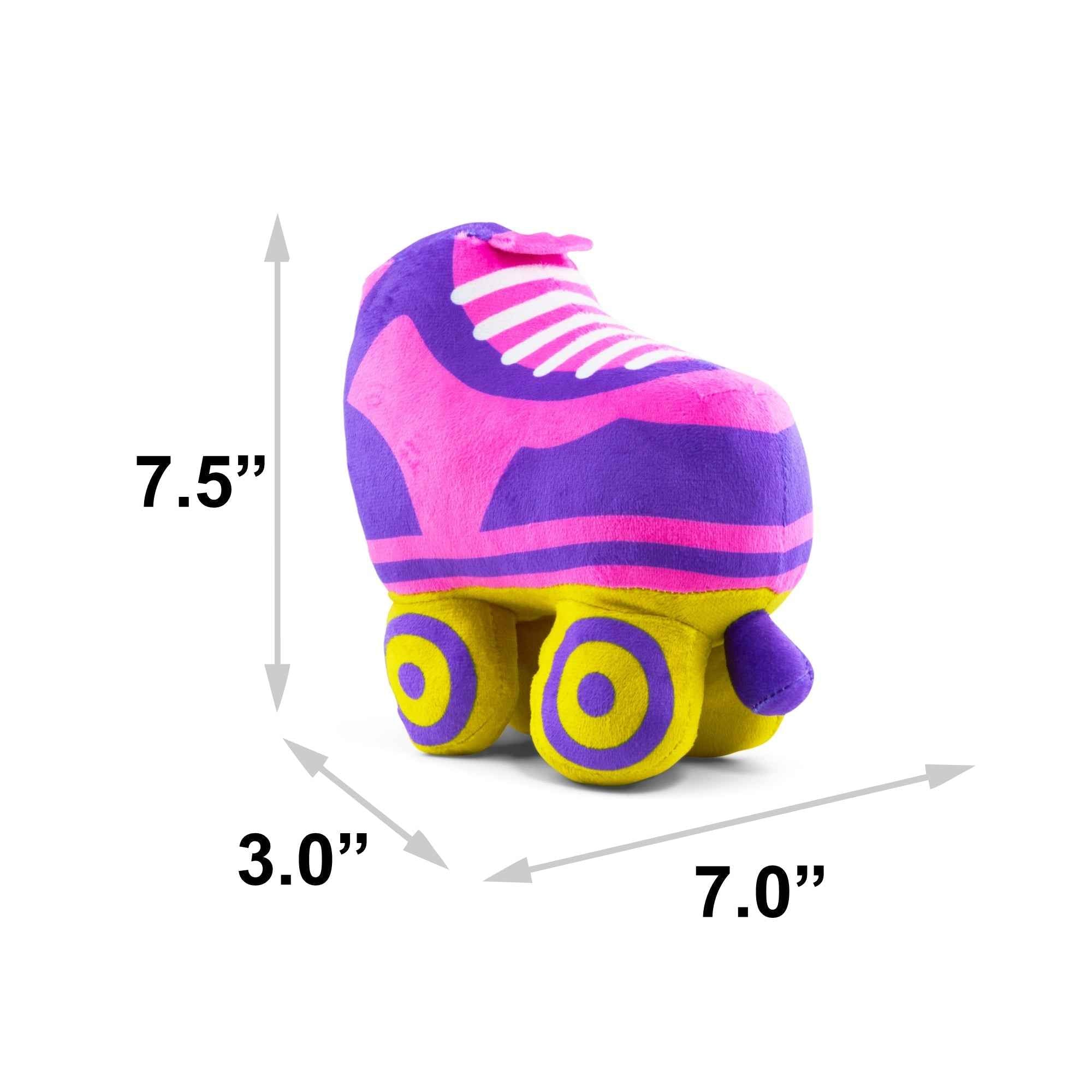 Dog Toy Squeaker Plush - Barbie Roller Skate Replica Pink/Blue
