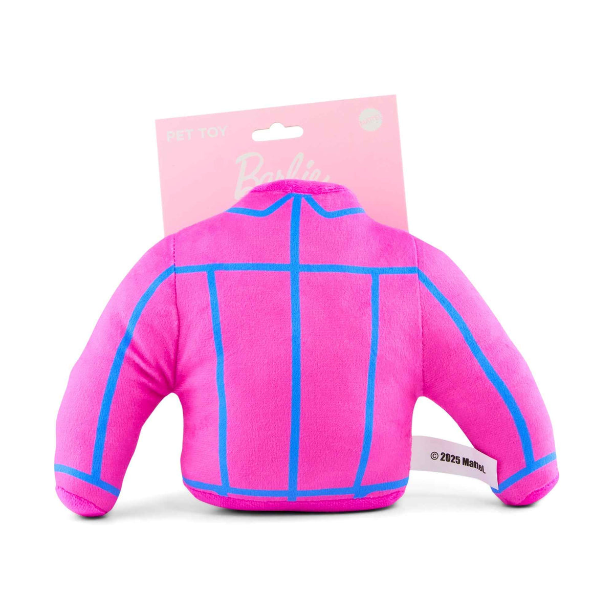 Dog Toy Squeaker Plush - Barbie Jacket Replica Pink/Blue
