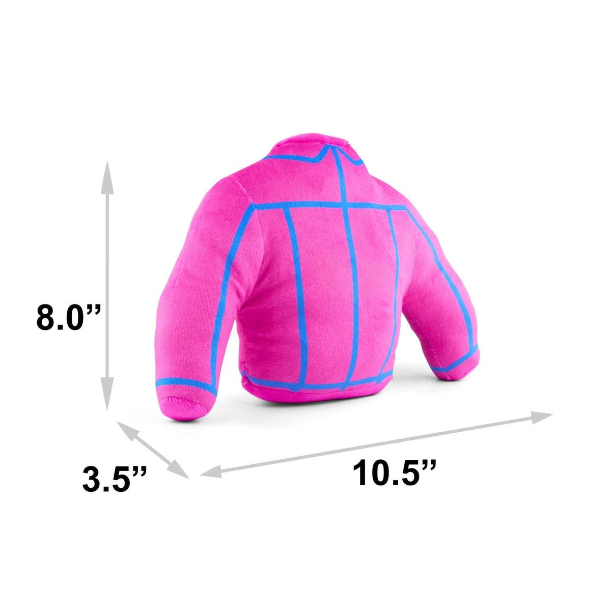 Dog Toy Squeaker Plush - Barbie Jacket Replica Pink/Blue