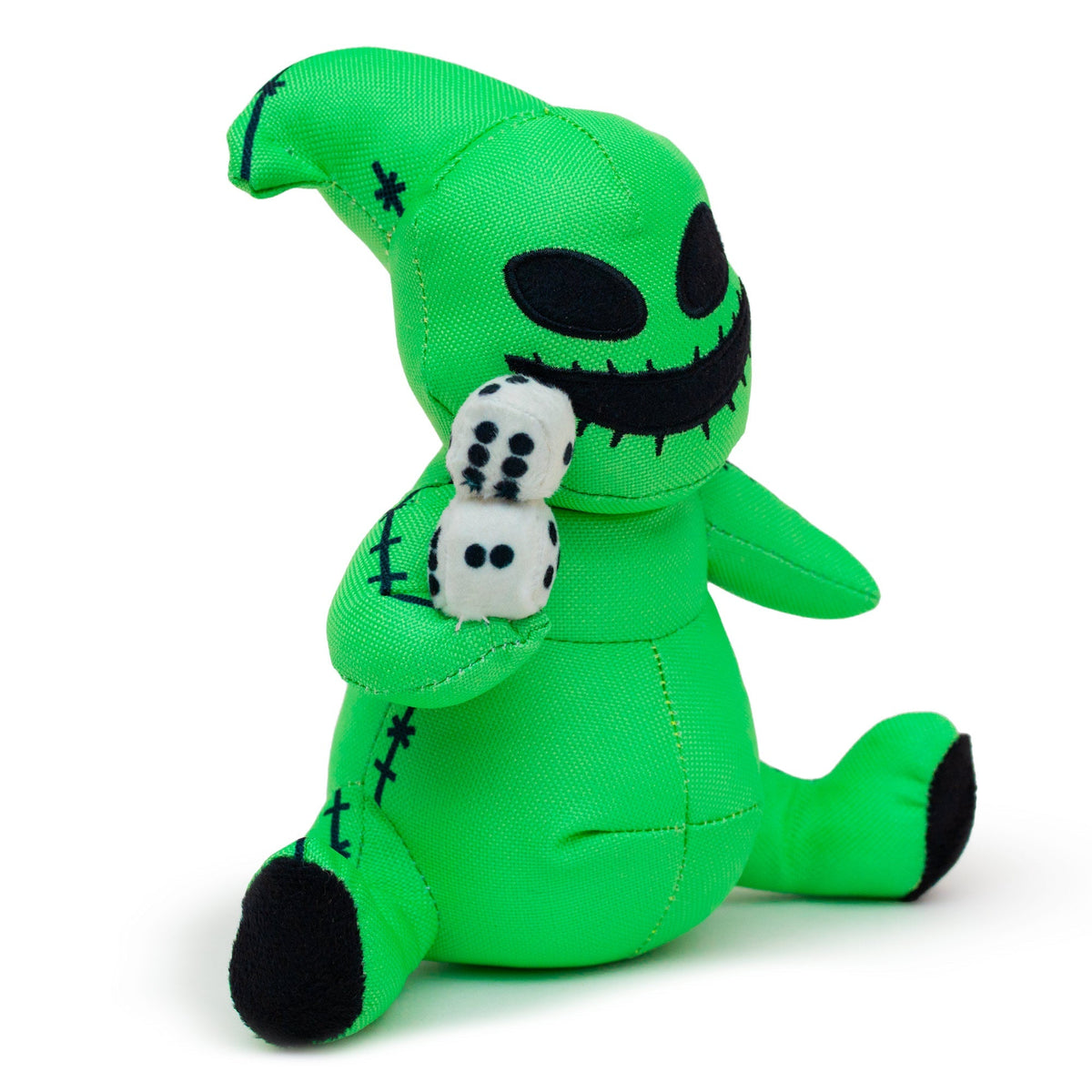 Dog Toy Squeaker Plush - The Nightmare Before Christmas Oogie Boogie Dice Sitting Pose 