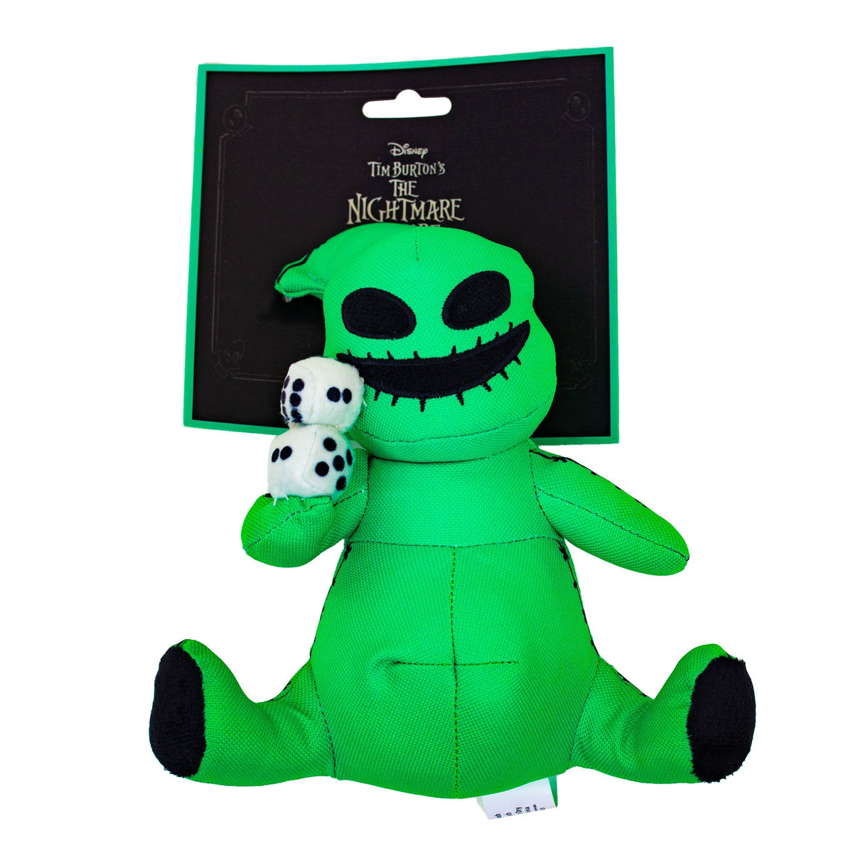 Dog Toy Squeaker Plush - The Nightmare Before Christmas Oogie Boogie Dice Sitting Pose 