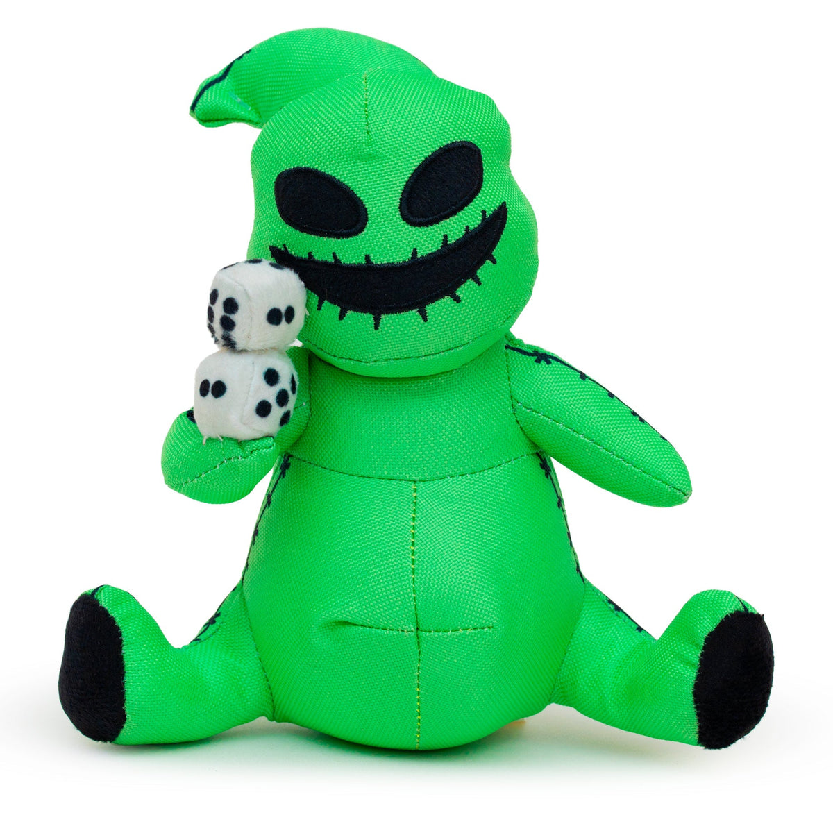 Dog Toy Squeaker Plush - The Nightmare Before Christmas Oogie Boogie Dice Sitting Pose 