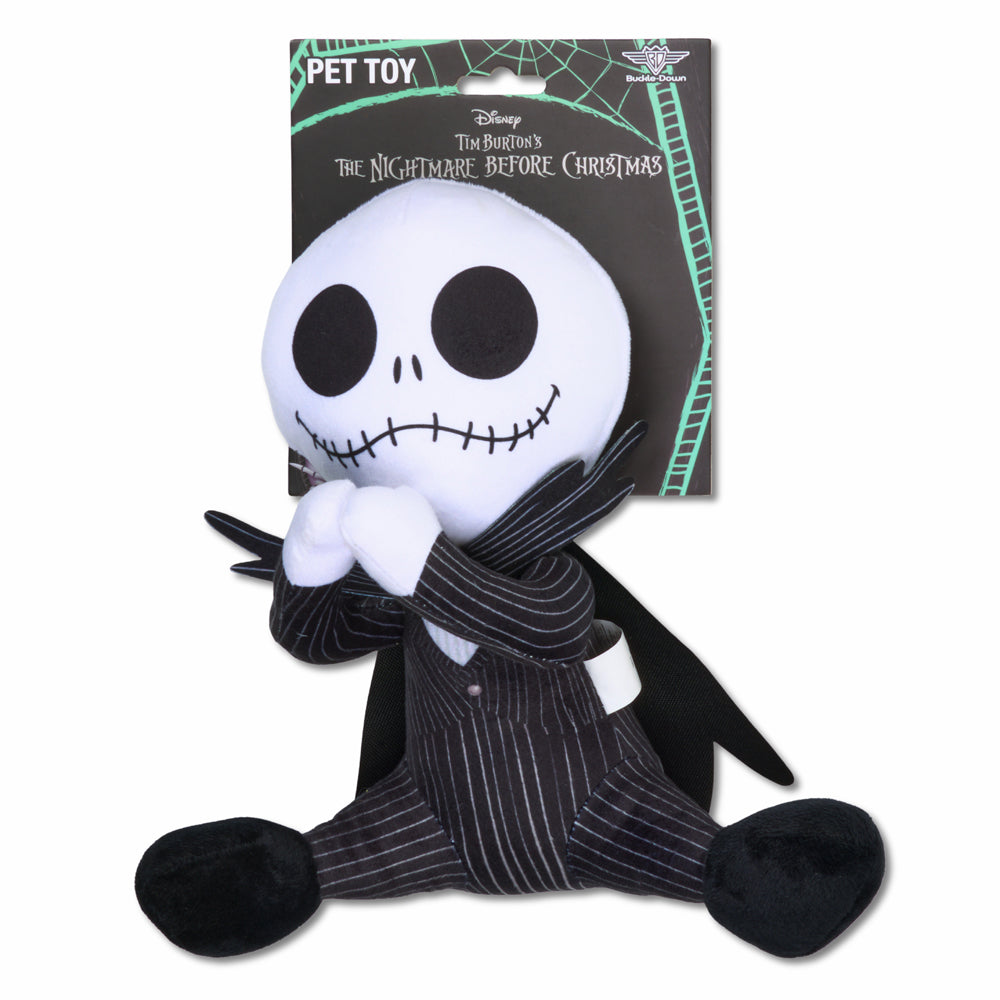 Buckle-Down Disney The Nightmare Before Christmas Jack Squeaky Plush Dog Toy