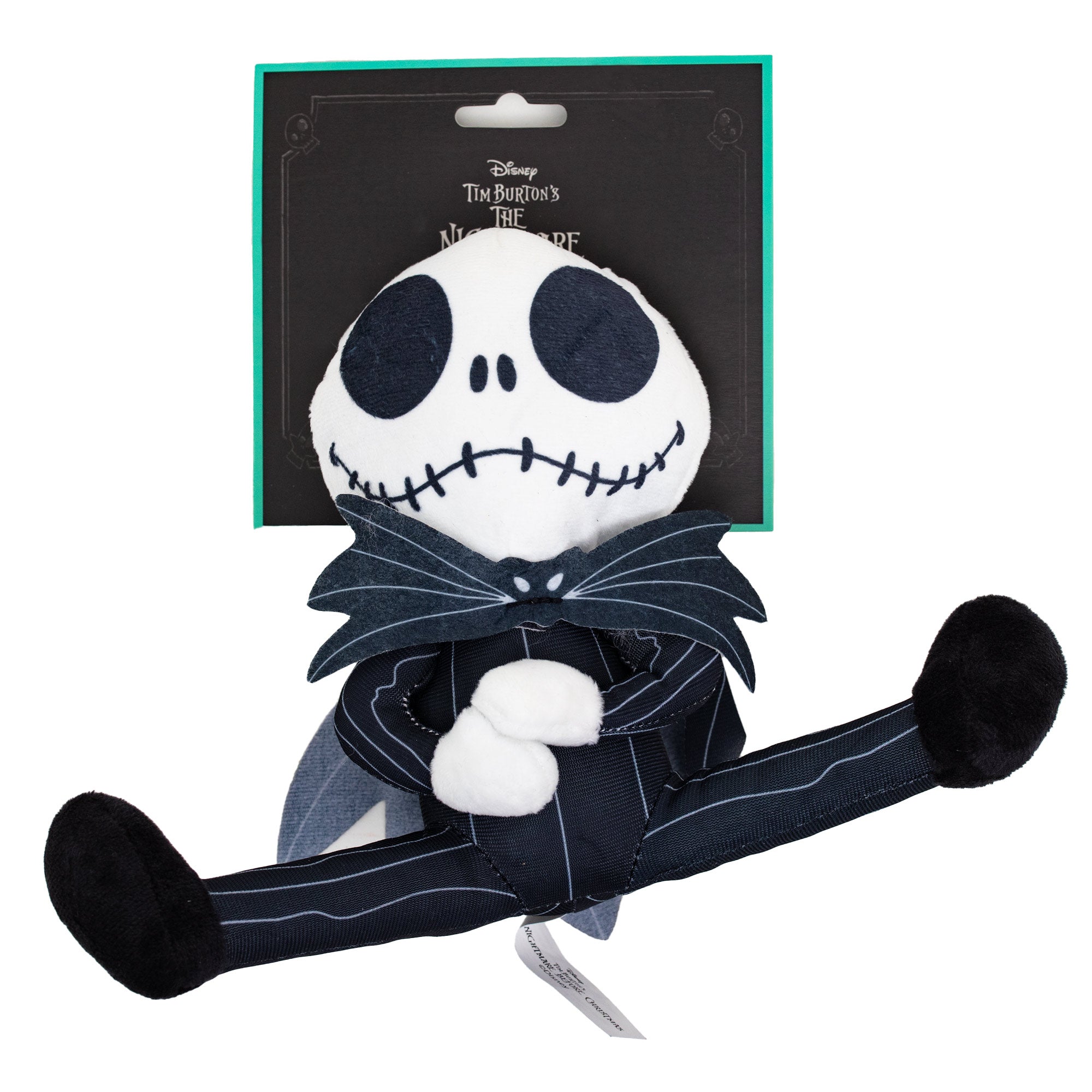 Dog Toy Squeaker Plush - The Nightmare Before Christmas Jack Sitting Pose 