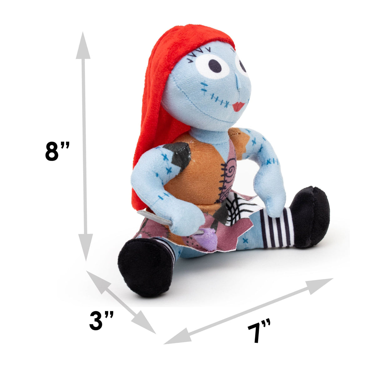 Dog Toy Squeaker Plush - The Nightmare Before Christmas Sally Sitting Pose 