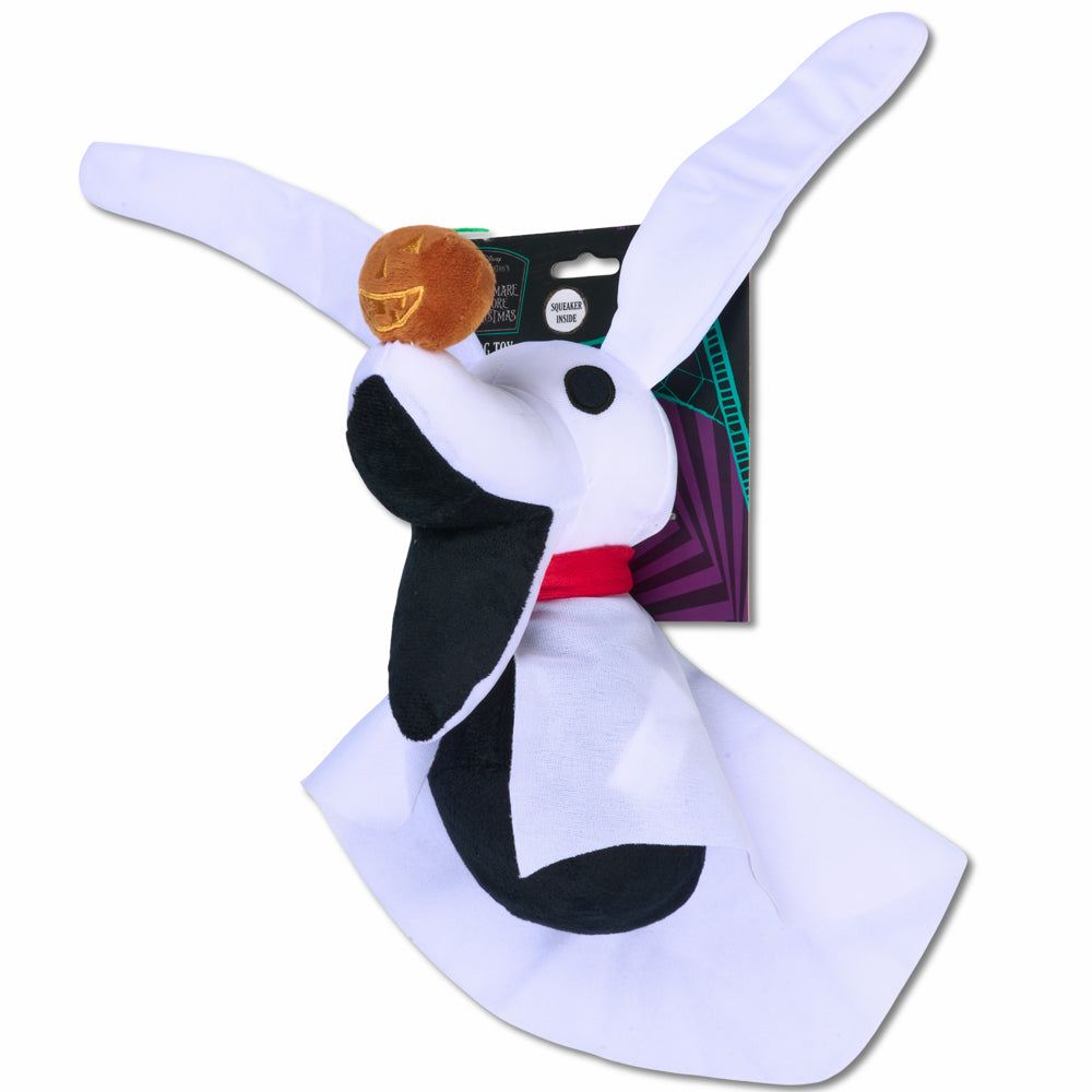 Buckle-Down Disney The Nightmare Before Christmas Zero Pose Squeaky Plush Dog Toy