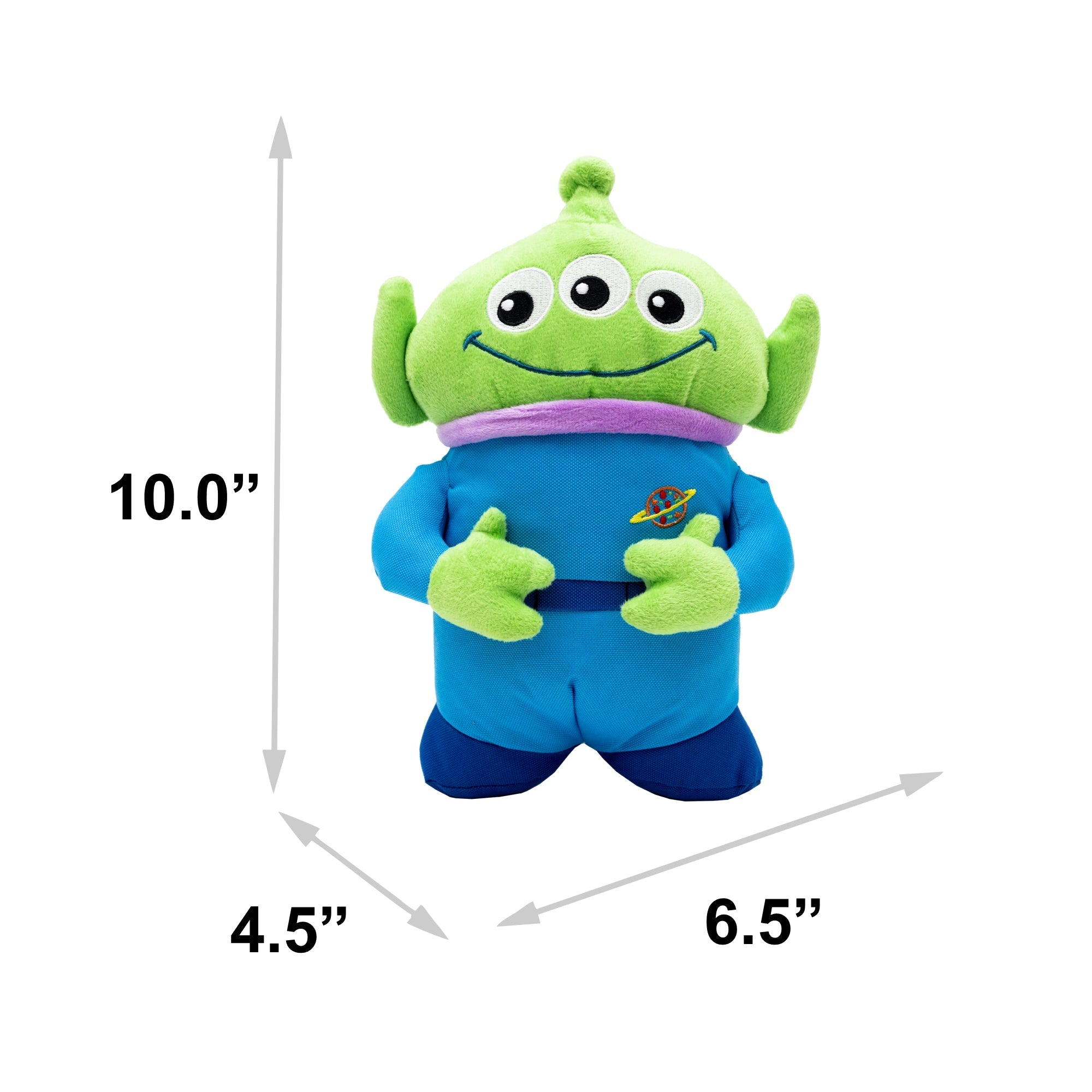Dog Toy Squeaker Plush - Pixar Toy Story Alien Full Body Pose