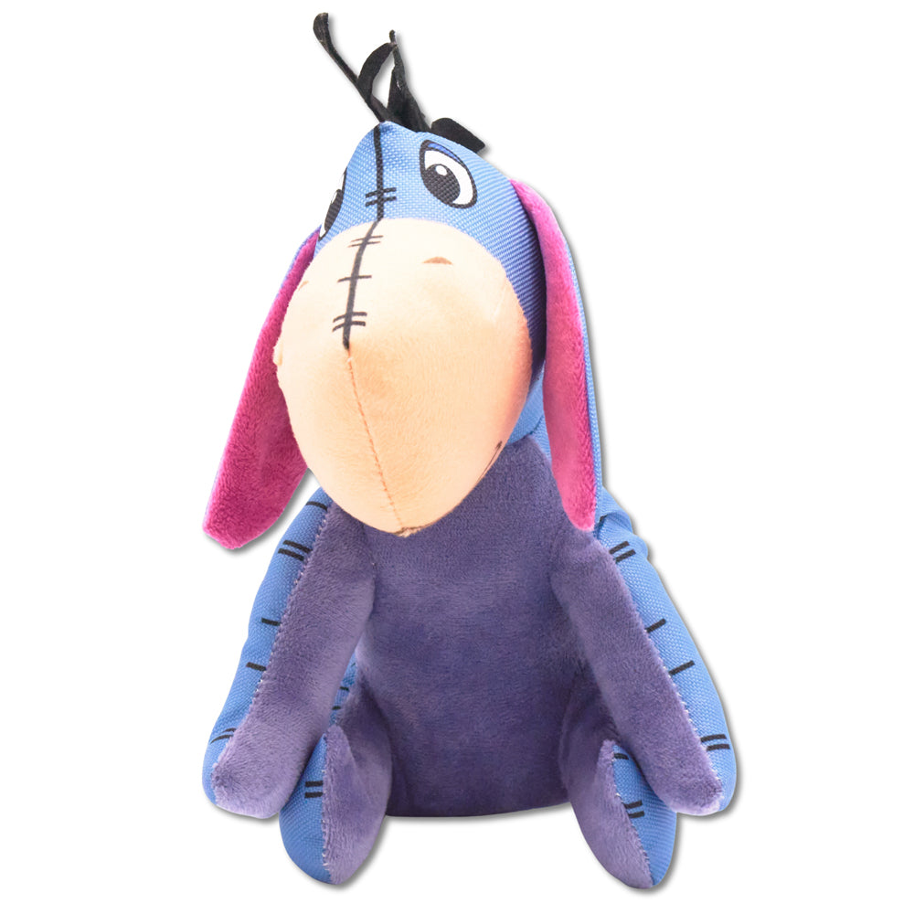 Dog Toy Ballistic Squeaker - Winnie the Pooh Eeyore Sitting Pose Blue | HT Animal Supply