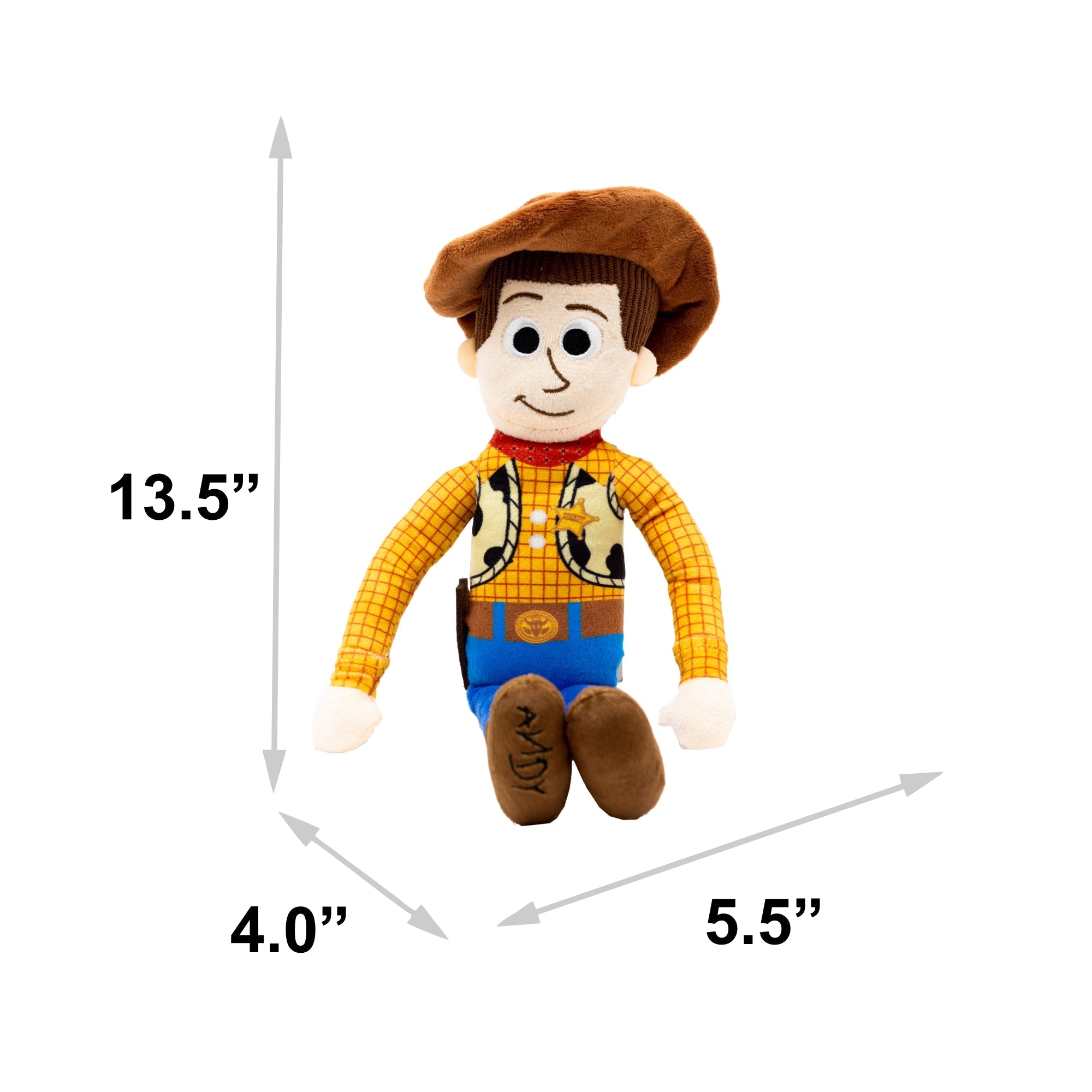 Dog Toy Squeaker Plush - Pixar Toy Story Woody Full Body Pose