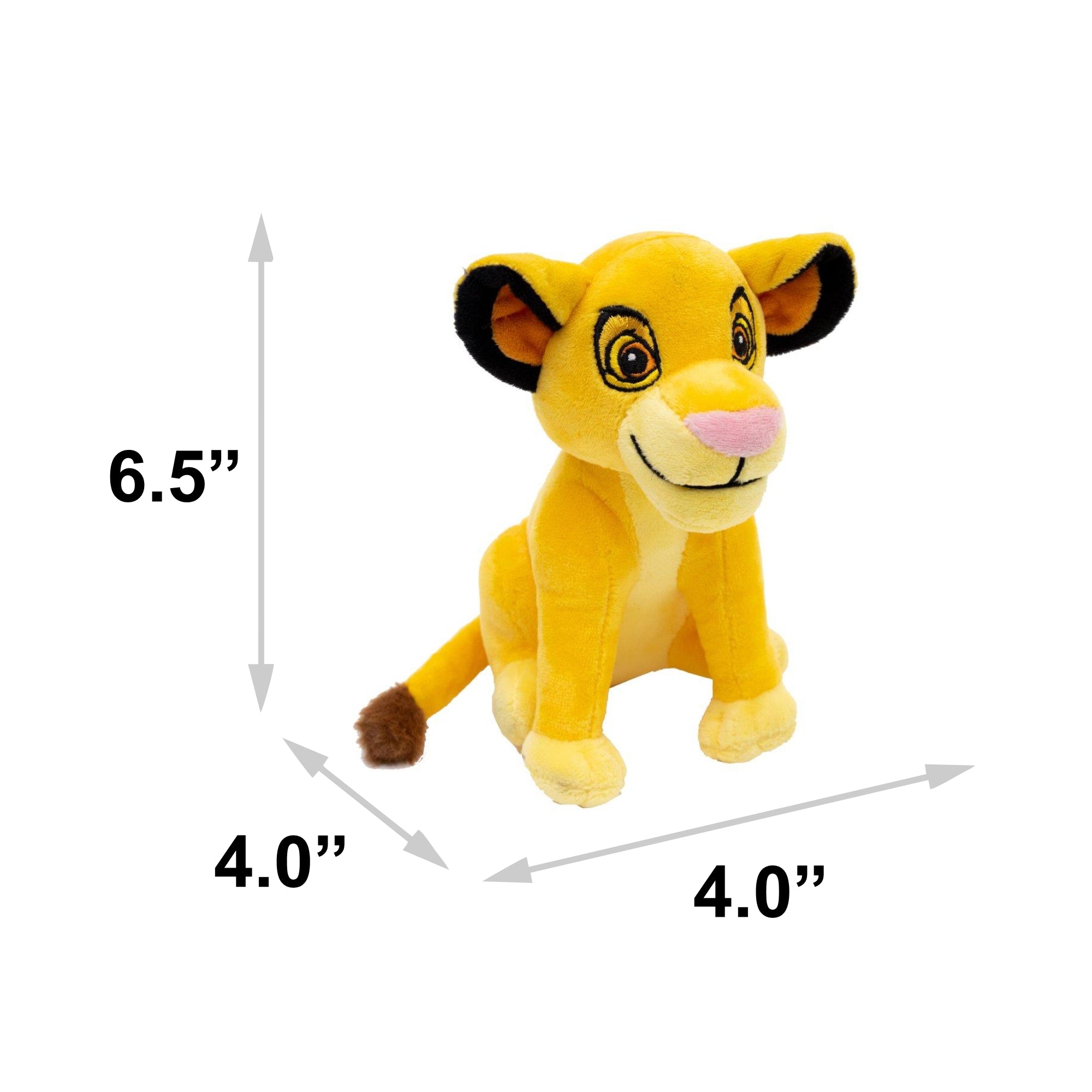 Dog Toy Squeaker Plush - Disney The Lion King Young Simba Full Body Pose 