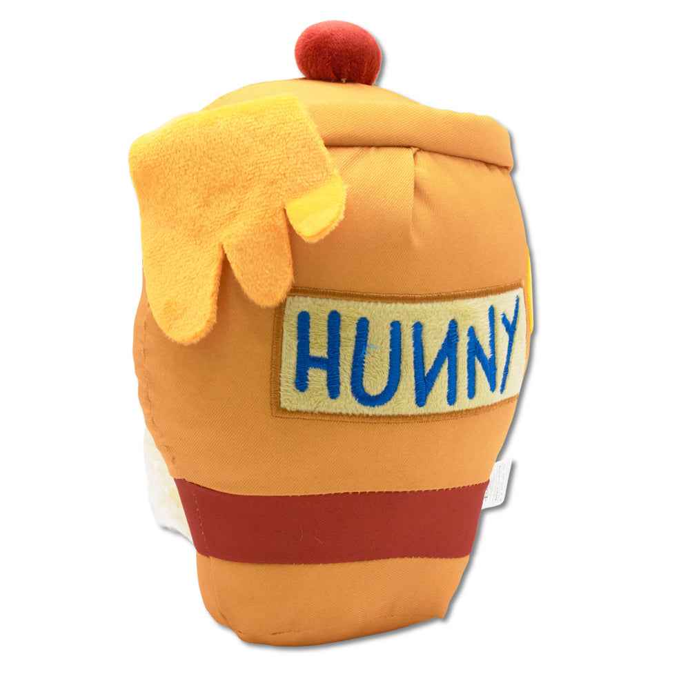 Buckle-Down Winnie the Pooh Hunny Pot Yellow Ballistic Squeaker Dog Toy