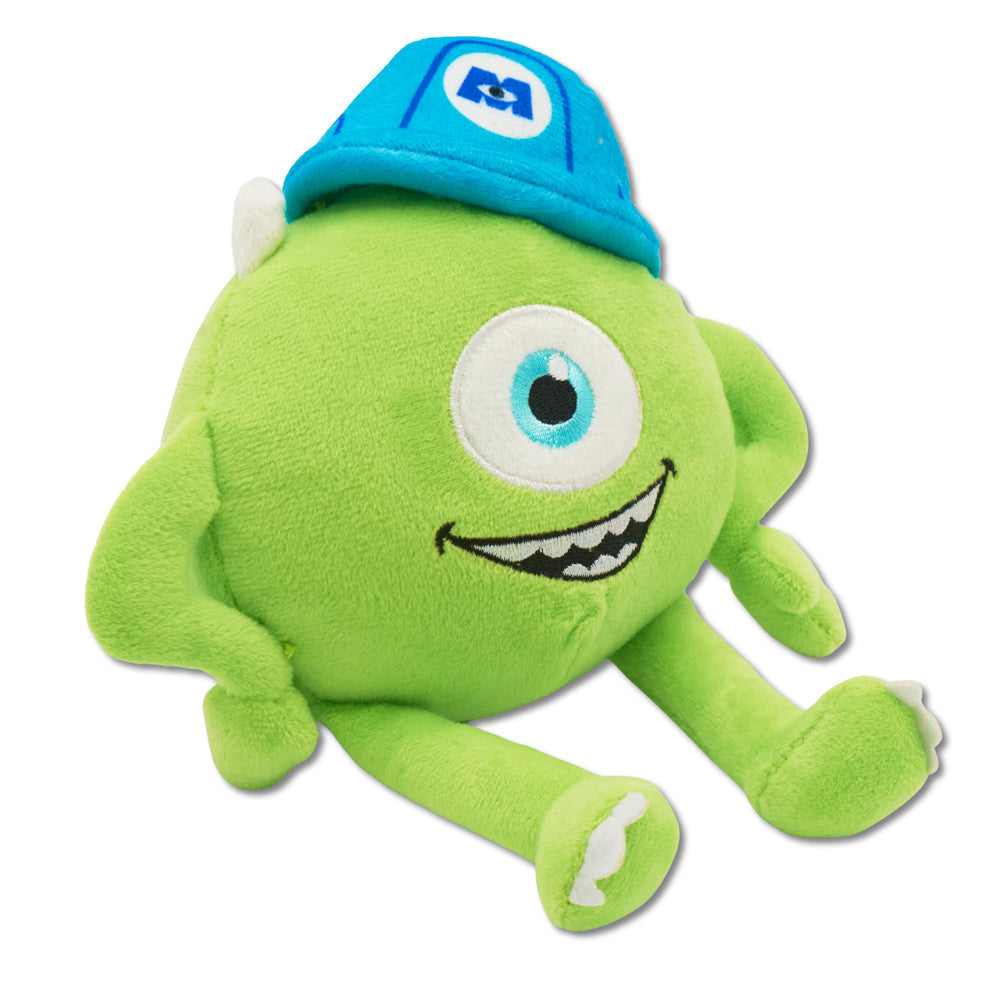 Dog Toy Squeaker Plush - Monsters, Inc. Mike Full Body Sitting Pose | HT Animal Supply