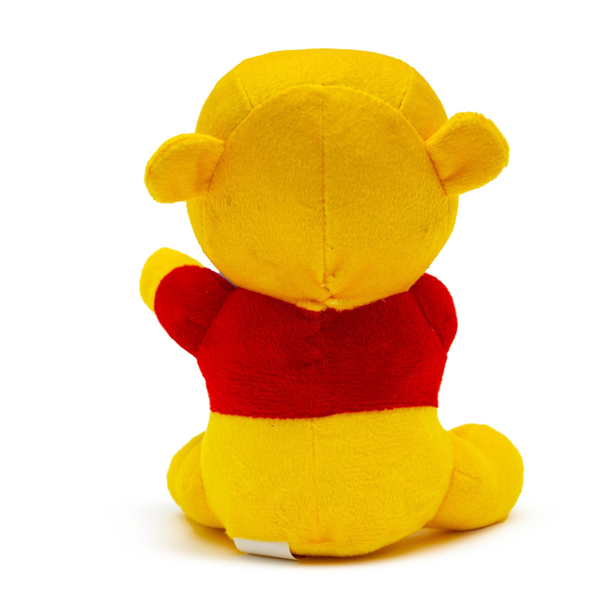 Dog Toy Squeaker Plush - Winnie the Pooh Winking Hunny Pot Sitting Pose 