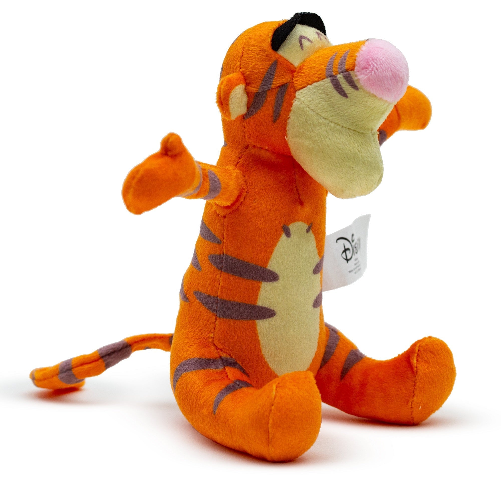 Dog Toy Squeaker Plush - Winnie the Pooh Tiggers Arms Up Sitting Pose 