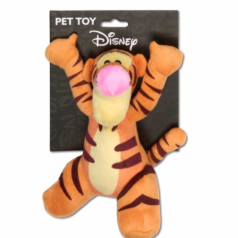Buckle-Down Disney Winnie the Pooh Tiggers Arms Up Squeaky Plush Dog Toy